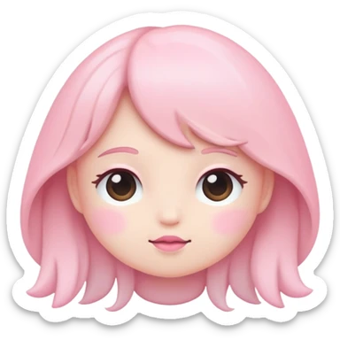 Cute aesthetic pink sticker