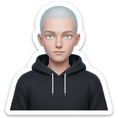 I love the binary system and "hacker" look, like a guy with a hoodie, has a face, the skin colorless for racial reasons, the hoodie is natural and black. Hide the hair and gender.Make it oriented around the number 0. sticker