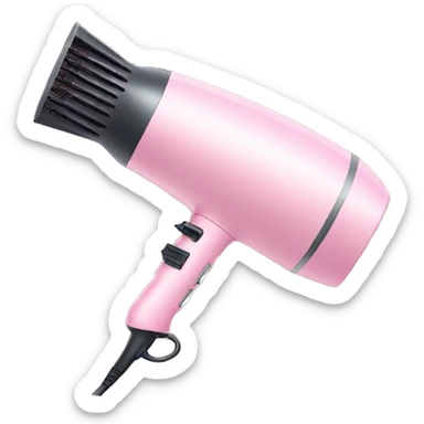 Light pink hair dryer sticker