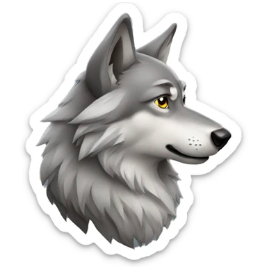 Wolf sticker