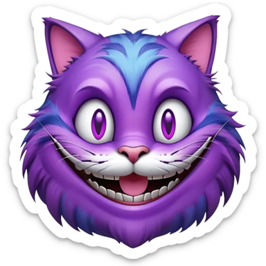 cheshire cat sticker