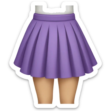 violet skirt sticker