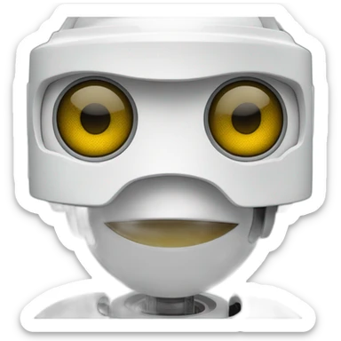 A hidden wheeled Robot with touche screen as face sticker