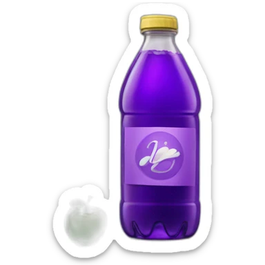 a bottle of purple sprite sticker