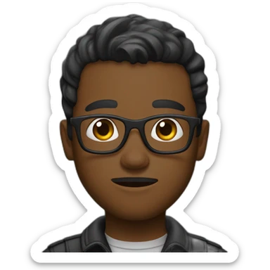 Garcon noir choqué sticker