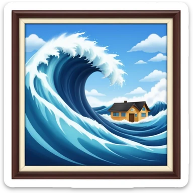 alert tsunami sticker