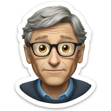 Bill Gates Saying Silence sticker