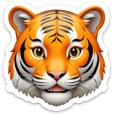 LSU tiger friendly pose sticker