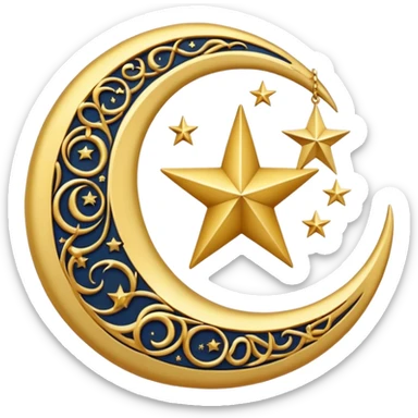 Moon and start the Islam ￼ symbol￼￼ sticker