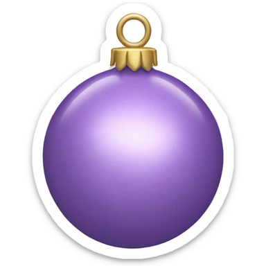 Light purple ornament sticker