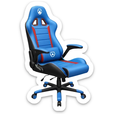 gamer seat blue sticker