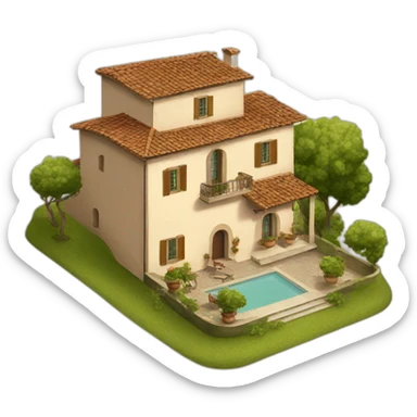 Tuscany villa sticker