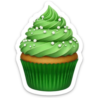 st patrick day cupcake sticker