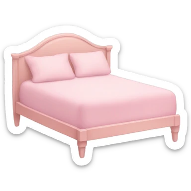 Light pink bed sticker