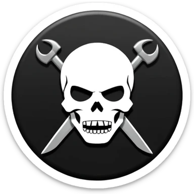 m of metallica band logo sticker