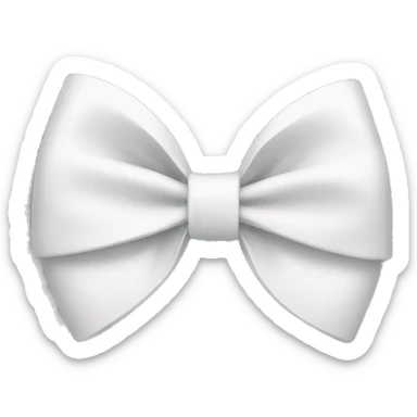 White bow sticker