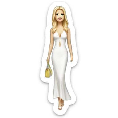Beachy ivanka trump tall figurine sticker
