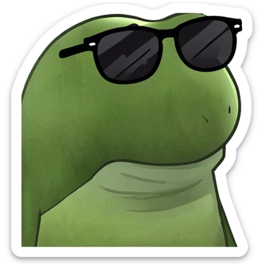 Faça o bob esponja de óculos de sol  sticker
