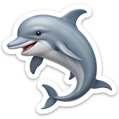 laughing dolphin sticker