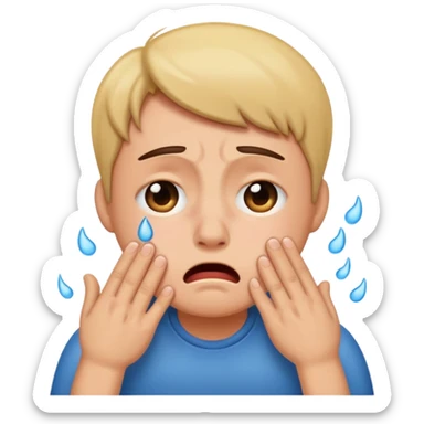 Farting cryint sticker