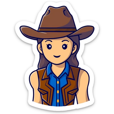 Cowgirl  sticker