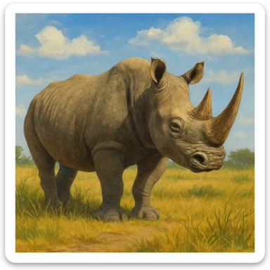 Rhino sticker