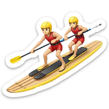 A pair of water skis in close-up glide through the water without a human sticker