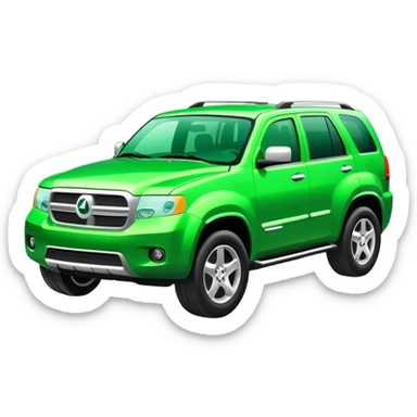 Green SUV sticker