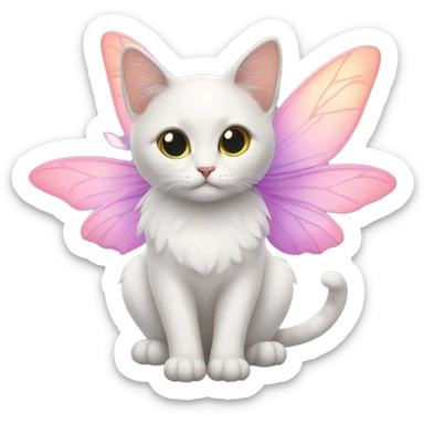 Cats with fairy wings sticker