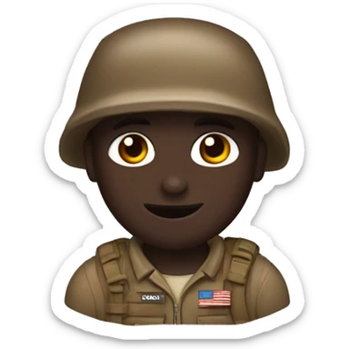 Un chocolate kawaii con tematica de call of duty sticker