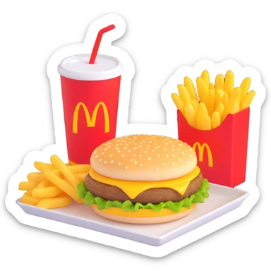 1990’s McDonald’s meal sticker