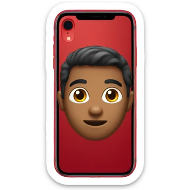 Red iPhone XR sticker