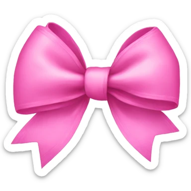 Pink bow  sticker