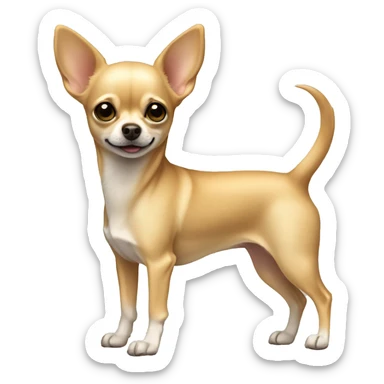 Full-length beige Chihuahua sticker
