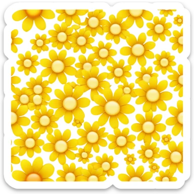 Sunshine flowers sticker