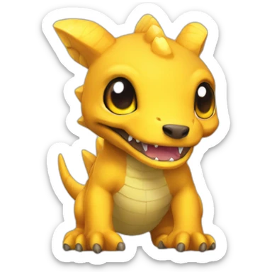toy agumon sticker