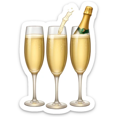 champagne sticker