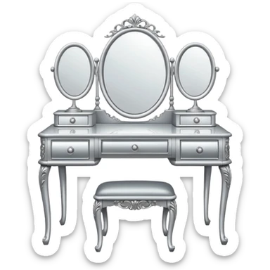silver DRESSING TABLE sticker