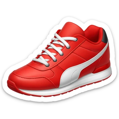 red sport shoe sticker