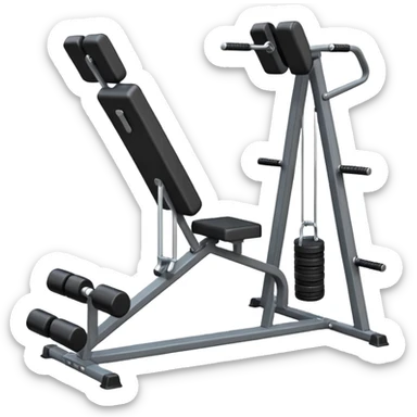 leg extension machine sticker