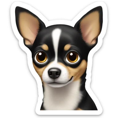 Chihuahua black and tan short hair sticker