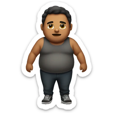 A guy fat sticker