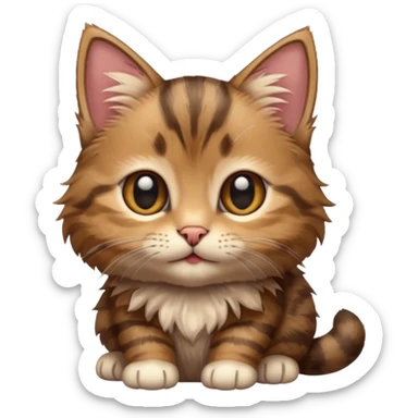Brown Tabby Kitten sticker