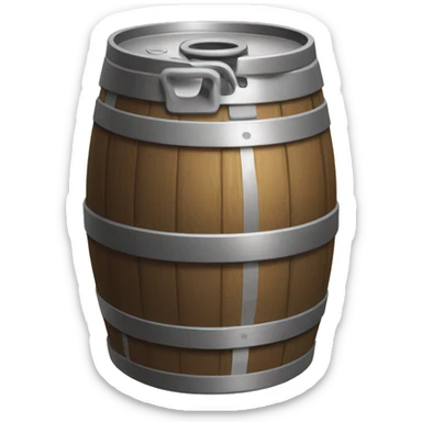 keg of beer tapped sticker