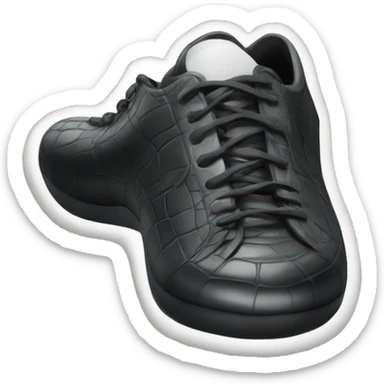 Black croc shoe sticker