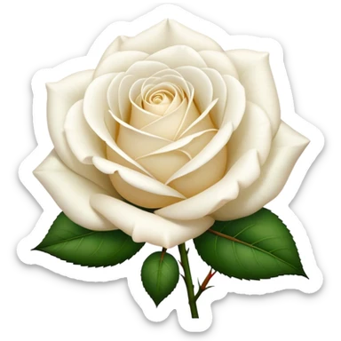 white rose of the species - Félicité et Perpétue sticker