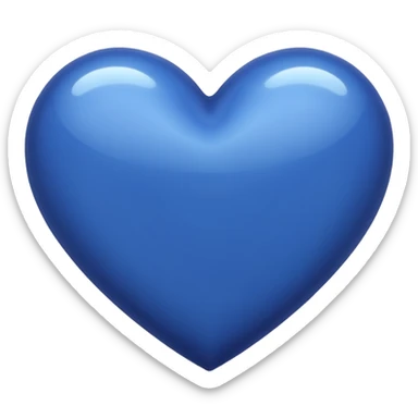 Indigo heart sticker
