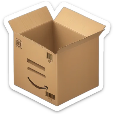 AMAZON BOX WITH UPC CODE sticker