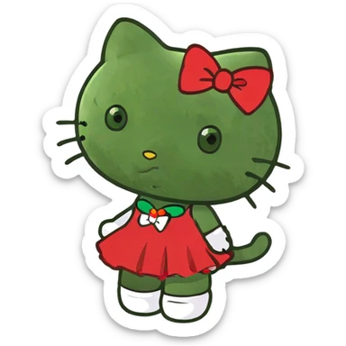 hello kitty mad sticker
