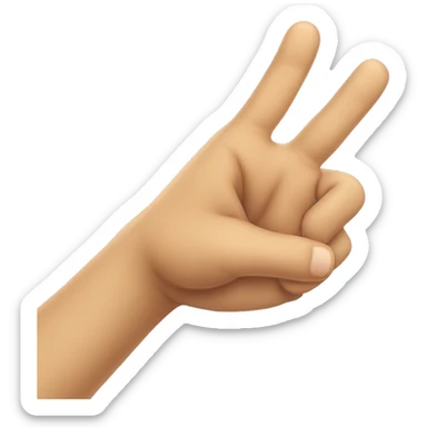 hand with only the thumb and the little finger up sticker